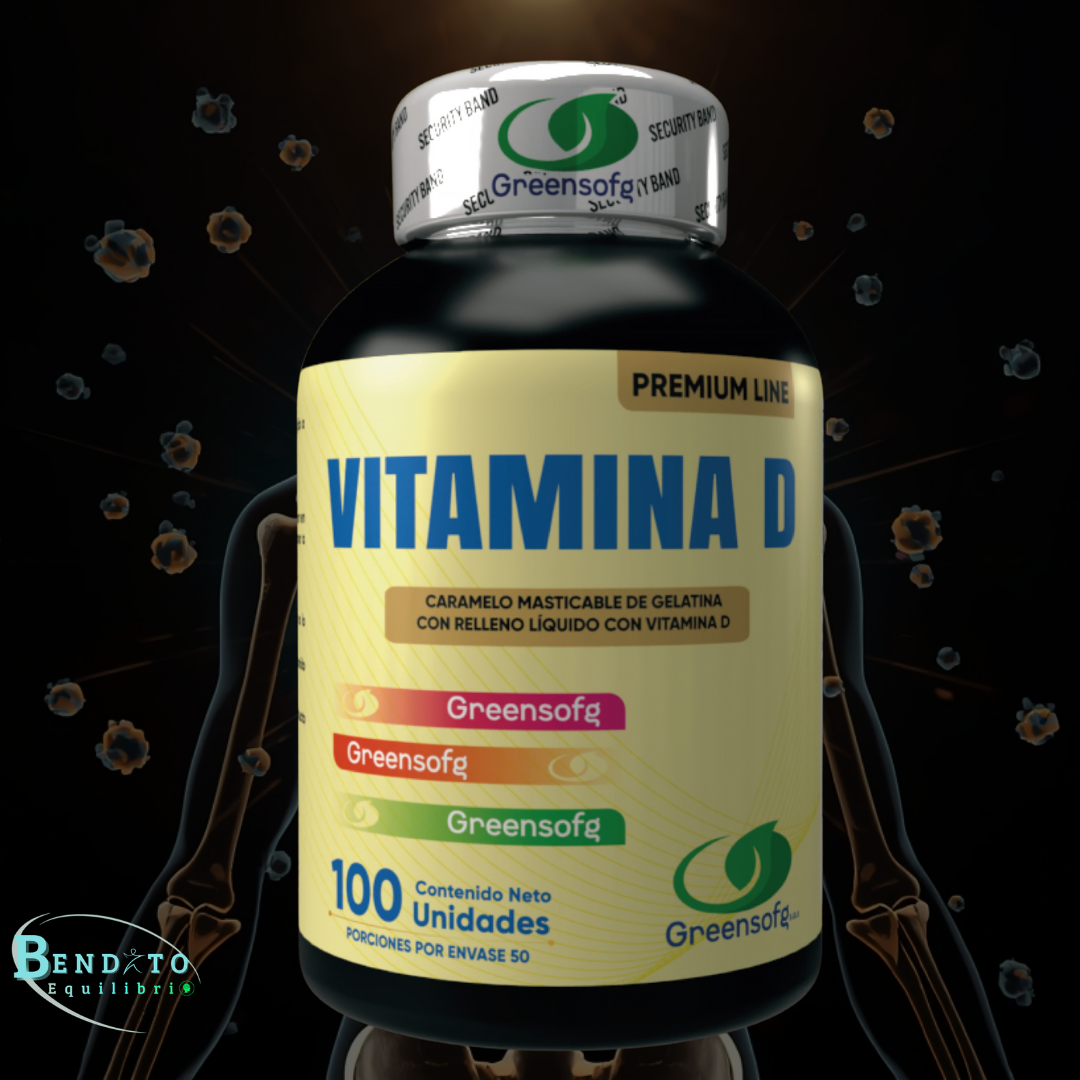 Vitamina D Premium | Defensas, Huesos y Bienestar Integral | 100 Cápsulas